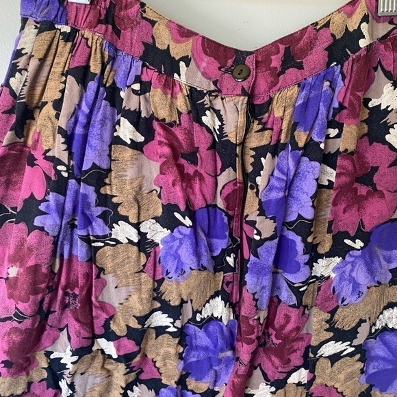 Vintage floral high waist skirt - Picture 5 of 8